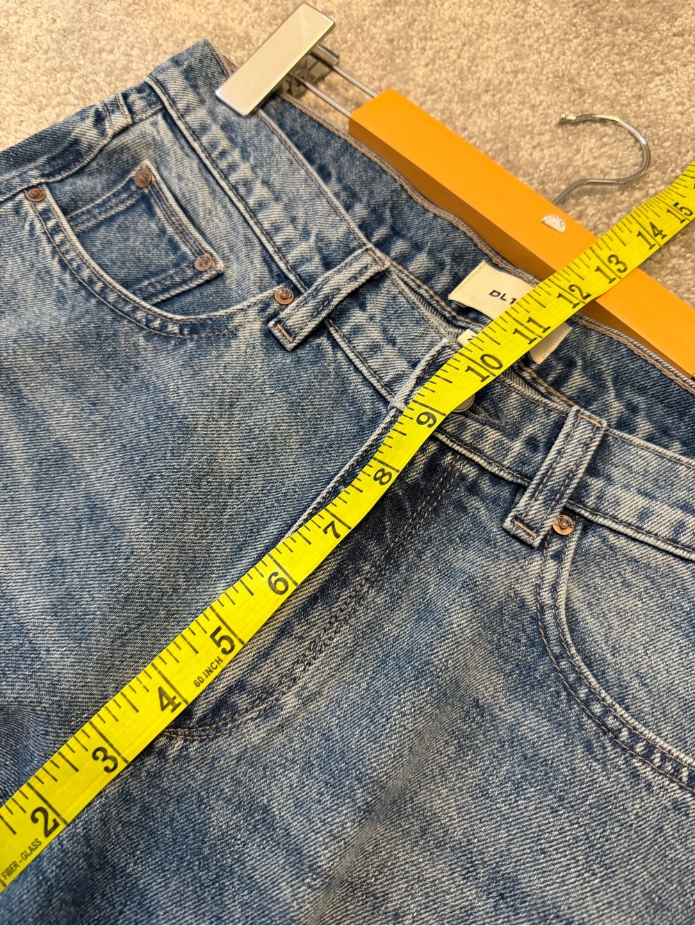 DL1961‎ High-Rise Straight Cigarette Jeans costal blue 26 feminine quiet luxury - Picture 8 of 9